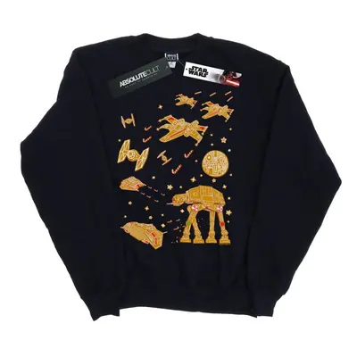 (3XL, Navy Blue) Star Wars Mens Gingerbread Battle Sweatshirt