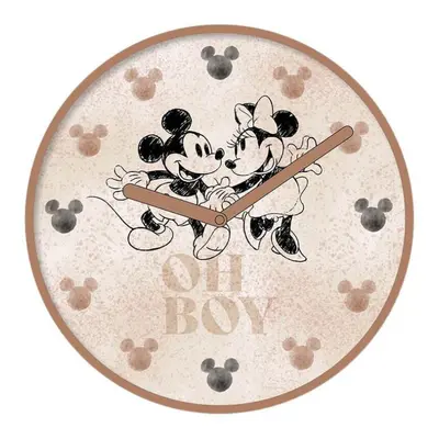 Mickey and Minnie Mouse Blush Wall Clock