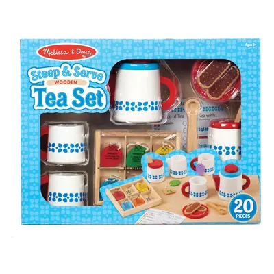 Melissa & Doug Steep and Serve Wooden Tea Set Brand New & Sealed