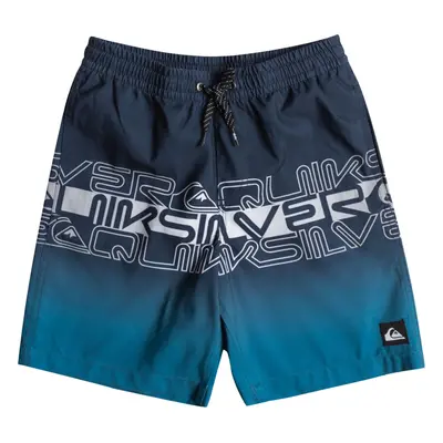 (16 Yrs, Navy Blazer) Quiksilver Boys Kids Everyday Wordblock 16" Summer Swim Swimming Boardshor