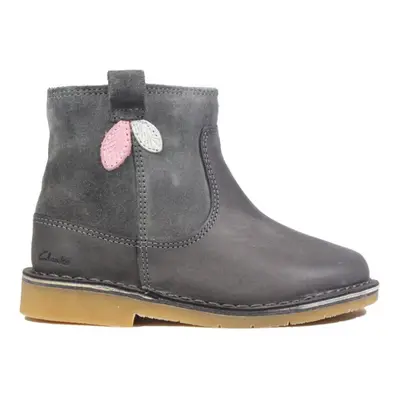 (9 (Children's)) Comet Style Toddler Grey Leather/Suede Childrens Ankle Boots