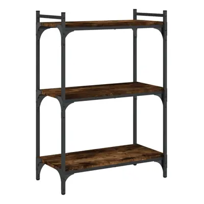 (smoked oak, x x cm) vidaXL Bookcase Bookshelf Storage Cabinet Rack Book Shelf Engineered Wood