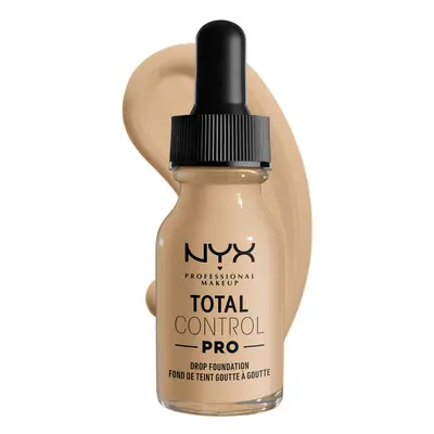 NYX PROFESSIONAL MAKEUP Total Control Pro Drop Foundation Skin-True Buildable Coverage - Nude