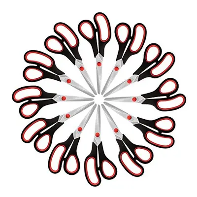 Adult Scissors Multipack - Big Crafting Scissors for Wrapping Paper and Stationery - Sharp Heavy