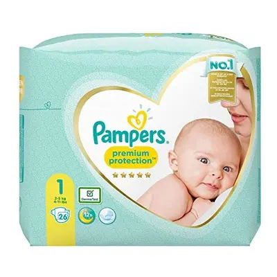 Pampers Premium Protection Size 1, Nappies, kg - kg