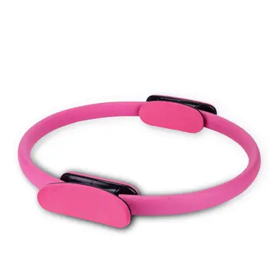 (Pink) Yoga Loop Faddish Fitness Stretch Body Soothing Curves Glass Fibre