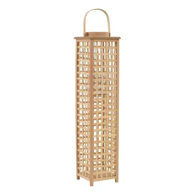 vidaXL Hanging Candle Lantern Holder Bamboo Natural Pendant Lighting Decor