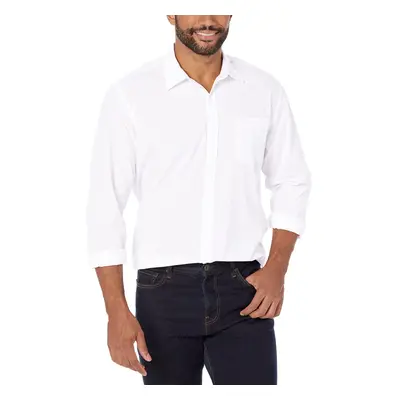 Amazon Essentials Men's Regular-Fit Long-Sleeve Casual Poplin Shirt W