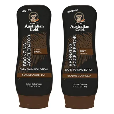 Australian Gold Dark Tanning Bronzing Acceleratr Lotion Ounce (Pack of 2)