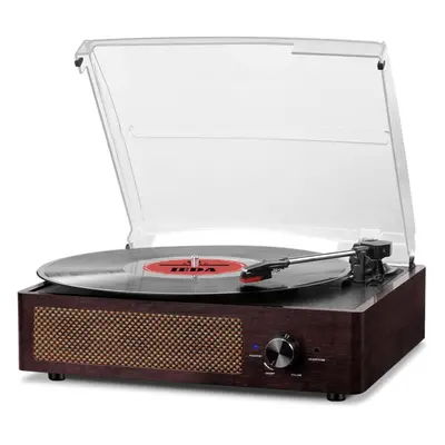 Mersoco Vintage Bluetooth Record Player Belt-Driven 3-Speed Turntable