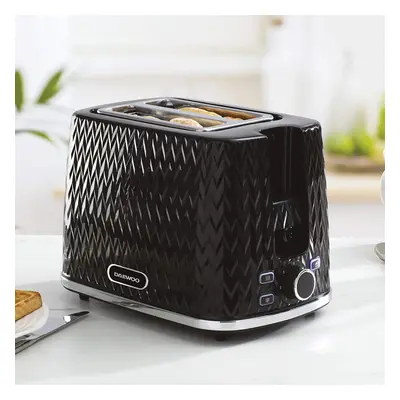 DAEWOO ARGYLE SLICE TOASTER BLACK