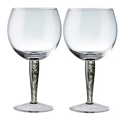 Jet Gin Glasses Set of 2, Black