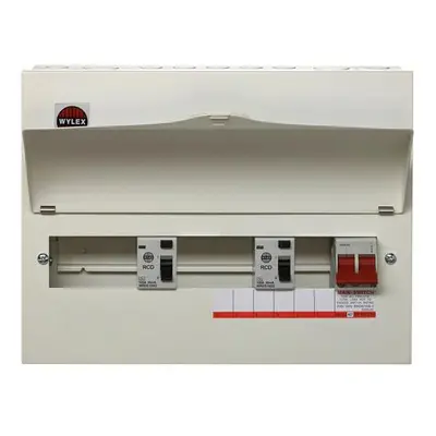 WYLEX WAY DUPLEX SPLIT LOAD CONSUMER UNIT (19+19), X 100A MS + X 80A 30ma RCD