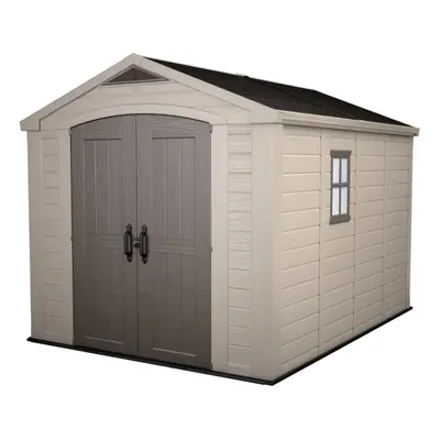 Keter Garden Shed Factor Beige Log Timber Cabin Storage Shed Garage House