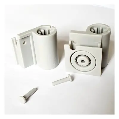 Set of Bifold Door Wheel Blocks Left and Right Hand Shower Rollers/Runner Grooved 20mm Wheel Dia