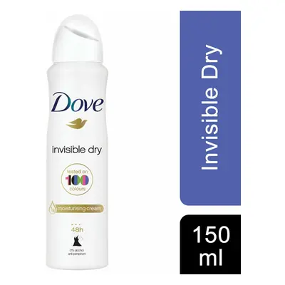 Dove Women Anti-Perspirant Deodorant Spray, Invisible Dry, 150ml