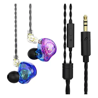 (Colorful, With Mic) Dynamic In-Ear Earphones Monitor Noise Cancelling Sport Music Headphones wi