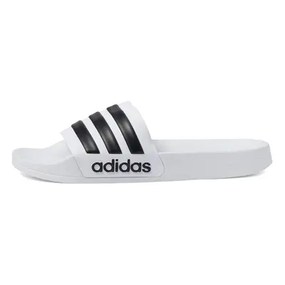 adidas Unisex Shower Slide Sandal White/Core Black/White US Men