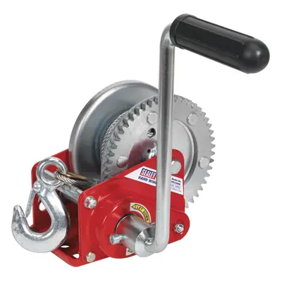 Sealey Geared Hand Winch with Brake & Cable 540kg Capacity GWC1200B