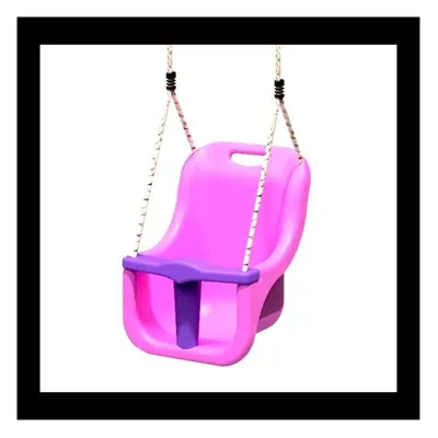 (Pink) Rebo Baby Swing Seat - Perfect for Swing Sets and Climbing Frames