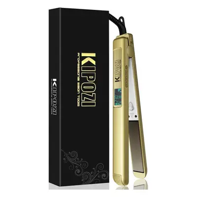 Professional Hair Straighteners Irons Golden Digital LCD Display