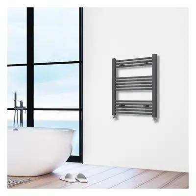 (anthracite, 800x600mm) Stylish Straight Towel Rail HeatingTowel Radiator