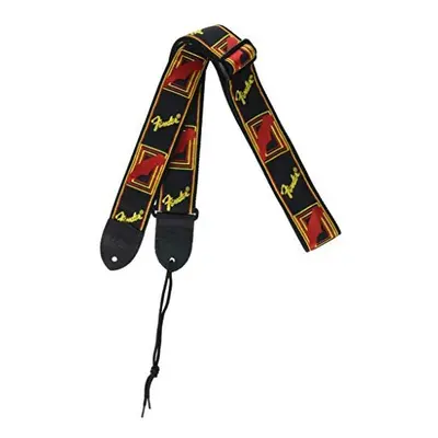 Fender Guitar Strap Monogrammed 2'' Black / Yellow / Red