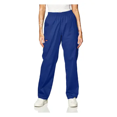 Dickies Women's Signature Elastic Waist Scrubs Pant Galaxy Blue Larg