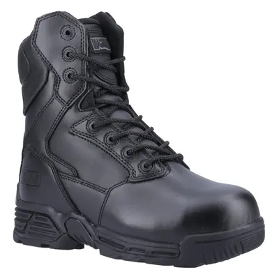 (Black, (Adults')) Magnum Stealth Force 8.0 Leather Black Safety Boots