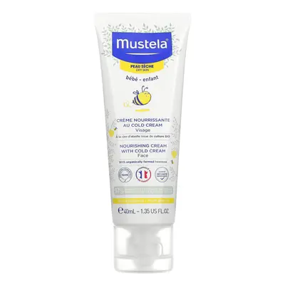 Mustela, Baby, Nourishing Face Cream with Cold Cream, For Dry Skin, 1.35 fl oz (40 ml)