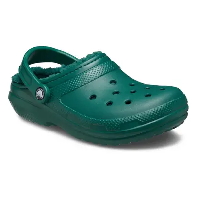 (Green, (Adults')) Crocs Classic Lined Clog Thermoplastic Emerald Clogs