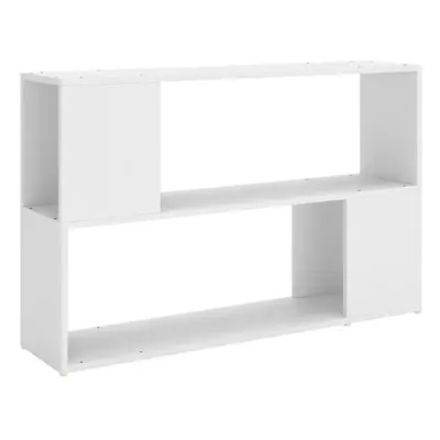 vidaXL Book Cabinet White Engineered Wood Bookcase Room Divider Standing Shelf