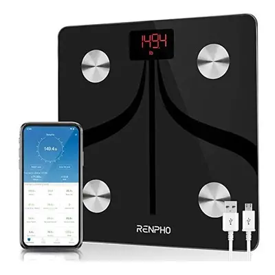 RENPHO Smart Body Fat Scales, Bluetooth Bathroom Scales High Precision Weighing Scale with Smart