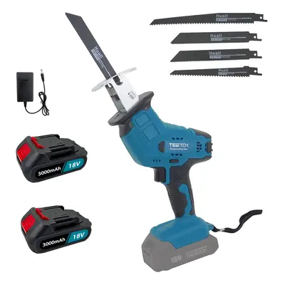 Cordless Reciprocating Saw Saber Cutting Saw+2Battery 5.5A+Charger-Makita Compatible