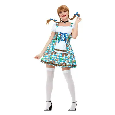 Womens Adults Oktoberfest Beer Maiden Fancy Dress Costume Size