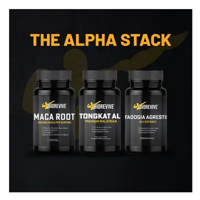 3-in-1 Alpha Stack Combo for Enhanced Performance and Vitality