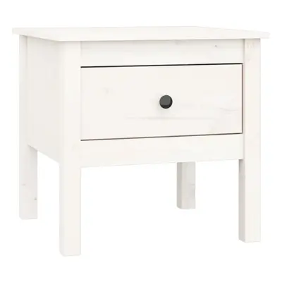 (white, x x cm/1) vidaXL 1/2x Solid Wood Pine Side Table Multi Colours 40x40x39 cm/50x50x49 cm