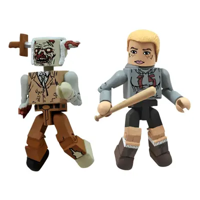 Diamond Select Toys Walking Dead Minimates Series Amy and Stabbed Zombie 2Pack