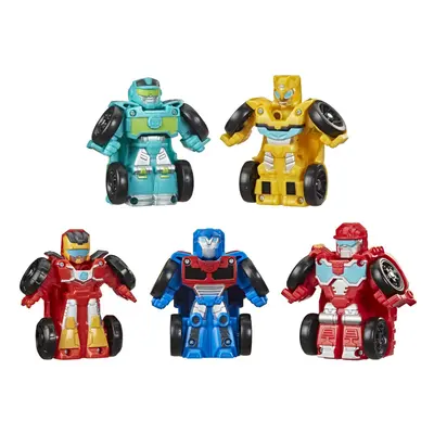 Transformers Playskool Heroes Rescue Bots Academy Mini Bot Racers Converting Robot Toy 5-Pack 2-