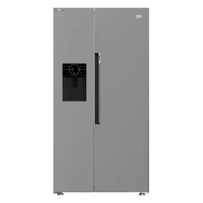 Beko HarvestFresh American Fridge Freezer - Stainless Steel Effect - E Rated