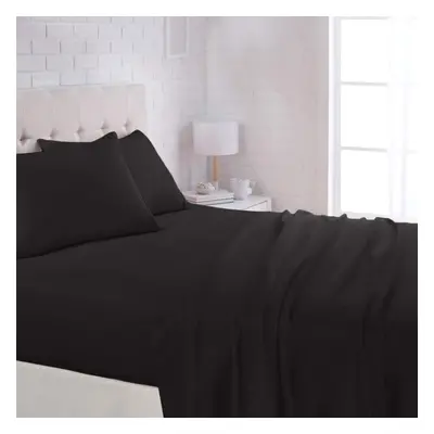 Amazon Basics Lightweight Super Soft Easy Care Microfiber 4-Piece Bed Sheet Set with 14-Inch Dee