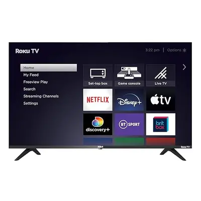 RCA Roku TV Inch 4K Smart TV, 43" Ultra HD TV with Apple TV BBC Netflix HDR Dolby Audio DVB-T2/T