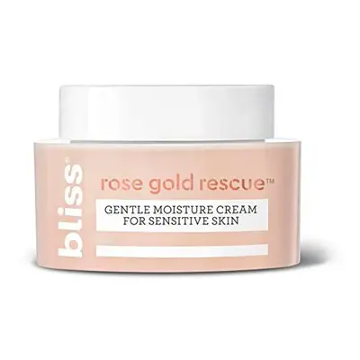 Bliss Rose Gold Rescue Moisturizer, Gentle Face Cream with Soothing Rose Flower Water & Nourishi