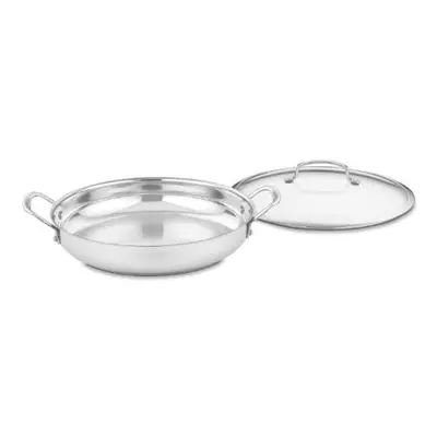 Cuisinart 425-30D Contour Stainless Steel 12-Inch Everyday Pan with Glass Cover