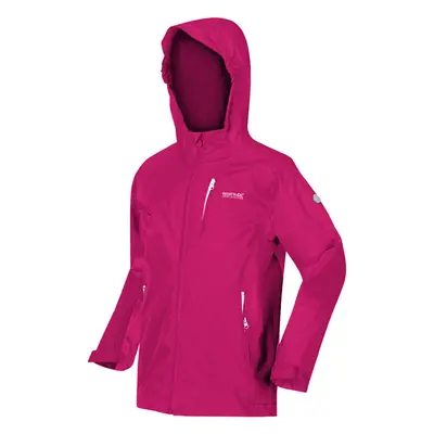 (3-4 Yrs, Pink) Regatta Kids Calderdale II Waterproof Full Zip Jacket Coat