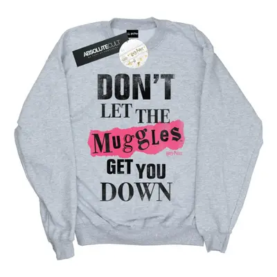 (3XL, Sports Grey) Harry Potter Mens Muggles Clippings Sweatshirt