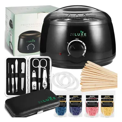 Waxing Kit for Women - Wax Warmer - Home Waxing Kit for Hair Removal - Manicure Set for Women & 