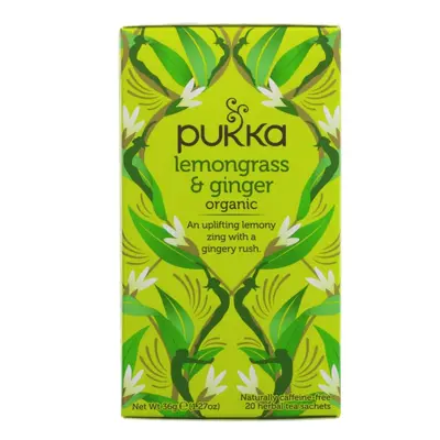 Pukka Lemongrass and Ginger bags ( pack of )