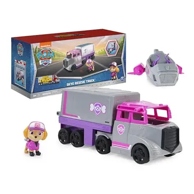 Paw Patrol, Big Truck Pups, Skye Transforming Toy Truck with Collectible Action Figure, Toys for