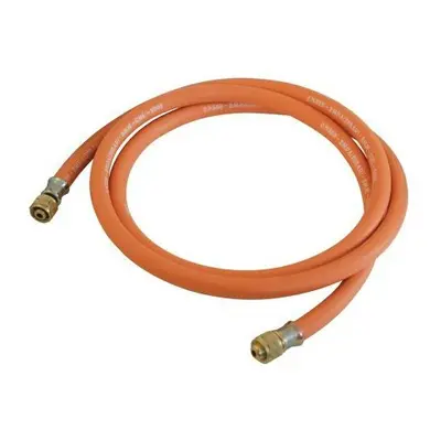 Silverline Gas Hose With Connectors 2m - gas hose silverline 2m connectors